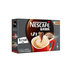 Nestlé 雀巢 咖啡1+2特浓13g×30条意式浓醇低糖即速溶醇香咖啡粉三合一