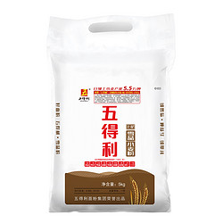 五得利 七星雪晶小麦粉家用白面馒头馄饨包子面条通用面粉5kg