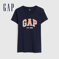 Gap 盖璞 683409 女装LOGO纯棉短袖T恤