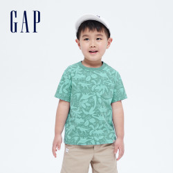 Gap 盖璞 男女幼童纯棉短袖T恤681411 2021夏季新款童装上衣