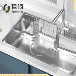 hommy 佳佰 X箭牌 304不锈钢水槽单槽 700*480*215mm