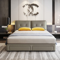 Sleemon 喜临门 天使梦 简约头层牛皮床 150*200cm