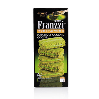 Franzzi 法丽兹 夹心曲奇饼干 抹茶慕斯巧克力味 115g