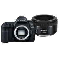 Canon 佳能 EOS 5D Mark IV 全画幅 数码单反相机 EF F1.8 50mm STM 定焦镜头 单镜头套机