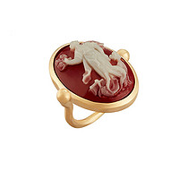 Dior 迪奥 R1027CMORS_D308 女士圆形浮雕戒指 红色