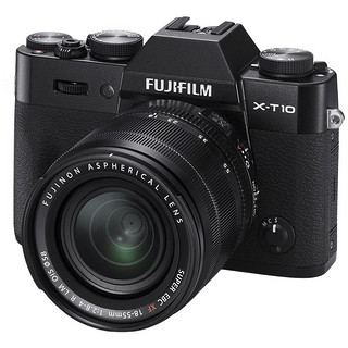 FUJIFILM 富士 X-T10 APS-C画幅 微单相机 黑色 18-55mm F2.8 R LM OIS 变焦镜头 单头套机