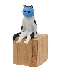 PUTITTO series 坐着的奇怪猫咪Kitan奇谭俱乐部扭蛋猎奇摆件模型