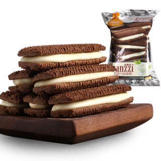 franzzi法丽兹夹心曲奇饼干酸奶巧克力味95g4袋