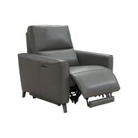 CHEERS 芝华仕 10168 意式真皮沙发 单人位 深银灰