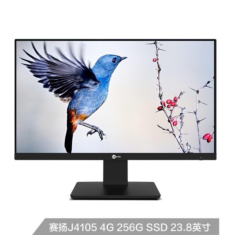 Lenovo 联想 Lecoo AIO 酷2488 23.8英寸 商用一体机 黑色（赛扬J4105、核芯显卡、4GB、256GB SSD、1920x1080）