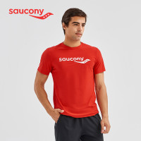 saucony 索康尼 Saucony索康尼2021夏季新品官方正品男子运动短袖针织衫时尚T恤