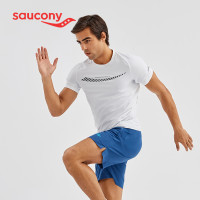 saucony 索康尼 Saucony索康尼2021夏季新品官方正品男子运动短袖针织衫时尚T恤