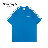 saucony 索康尼 Saucony索康尼官方正品夏季男子潮流时尚宽松百搭LOGO短袖T恤男