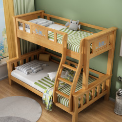 卢西彼海 实木两层儿童床架子床上下铺床成人子母床高低床两层母子床