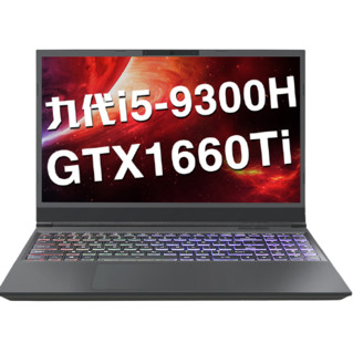 Hasee 神舟 战神 Z7-CT5VH 15.6英寸 游戏本 黑色（酷睿i5-9300H、GTX 1660Ti 6G、8GB、256GB SSD+1TB HDD、1080P、IPS、60Hz）