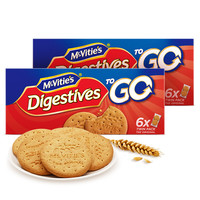 McVitie's 麦维他 全麦消化饼干 176.4g*2盒