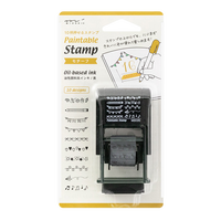 MIDORI 机能文具系列 手帐轮转回墨印章 综合图案