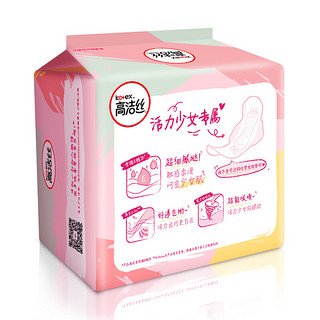 kotex 高洁丝 少女肌系列丝薄绵柔日用卫生巾 24cm*16片*6