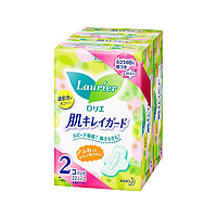 Laurier 乐而雅 Lauríer 花王(乐而雅）清爽瞬吸日用护翼型卫生巾/棉条 20.5厘米 22片/包 姨妈巾 两包装