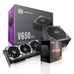 AMD 5800X + 索泰 RTX3060 PGF 显卡12G + 酷冷至尊V650金牌全模组电源