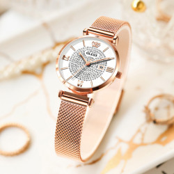 olevs欧利时满天星时尚女士石英表防水女士手表