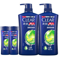 CLEAR 清扬 男士去屑洗发水套装 清爽控油型( 720g*2+100g*2)