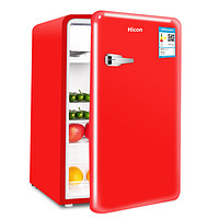 HICON 惠康 bc-92 直冷单门冰箱 92L 复古红