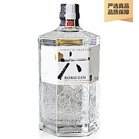 SUNTORY 三得利 止酒牧旗舰店 三得利六金酒（Suntory）日本原装进口洋酒 Roku Gin6 六精酿杜松子酒 三得利六金酒 700ml