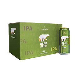 BearBeer 豪铂熊 IPA啤酒 500ml*8听 礼盒装 德国原装进口