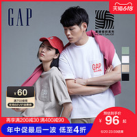 Gap 盖璞 男女同款纯棉短袖T恤705488夏季2021新款情侣上衣