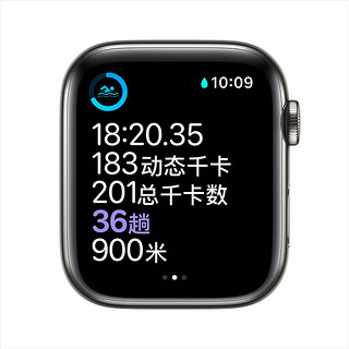 Apple 苹果 Watch Series 6 GPS+蜂窝网络 智能手表 44mm 黑色 黑色硅胶表带( GPS、血氧、心率）