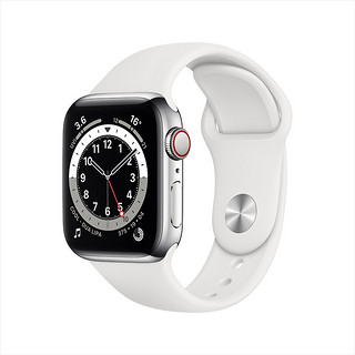 Apple 苹果 Series 6 智能手表 40mm GPS+蜂窝款版 不锈钢表壳（GPS、血氧)