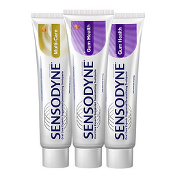 SENSODYNE 舒适达 呵护口腔牙膏套装 (多效护理100g*2+牙龈护理100g+赠 牙膏50g)