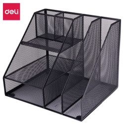 deli得力79075组合式文件框多功能金属文件筐文件架资料文件栏桌面