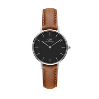 Daniel Wellington 丹尼尔惠灵顿 DW手表28mm黑色表盘 时尚超薄女士石英表