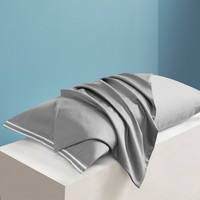 DAPU 大朴 纯棉贡缎枕套 绅士灰 一对装