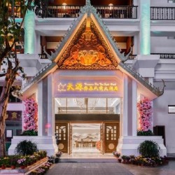 周末、中秋节不加价!西双版纳告庄天源傣泰酒店 雅致大床房2晚(含双早+接机+延迟退房等)