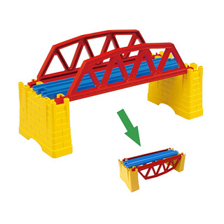 TOMY多美卡普乐路路电动火车轨道配件创意拼搭玩具J-03铁桥场景件