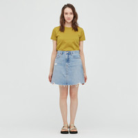 UNIQLO 优衣库 437810 女款牛仔迷你裙