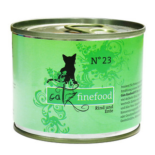 CATZ finefood德国CATZ finefood主食猫罐头经典/低敏系列罐头营养猫湿粮 23 牛肉和鸭肉 200g*6罐