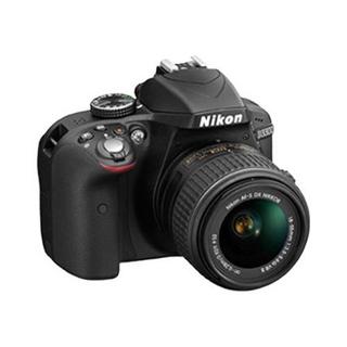 Nikon 尼康 D3300 APS-C画幅 数码单反相机 黑色 AF-S DX 18-55mm F3.5 G VR II 变焦镜头 单镜头套机