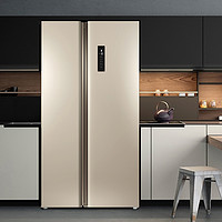 TCL 对开门冰箱520升家用双开门风冷无霜变频冰箱节能双门式大容量