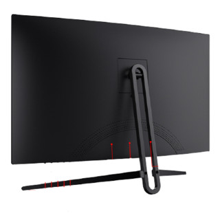 Huntkey 航嘉 X2772CK 27英寸 PVA 曲面 显示器(2560×1440、144HZ、85%NTSC)