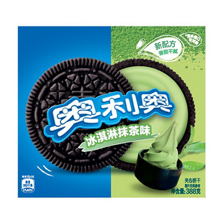 OREO 奥利奥 夹心饼干 冰激淋抹茶味 194g