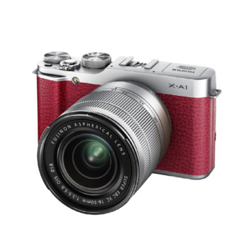 FUJIFILM 富士 X-A1 APS-C画幅 微单相机 红色 XC 16-50mm F3.5 OIS 变焦镜头 单头套机