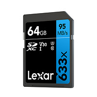 Lexar 雷克沙 SD存储卡 64GB（UHS-I、V30、U3)