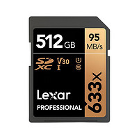 Lexar 雷克沙 SD存储卡 512GB（UHS-I、V30、U3)