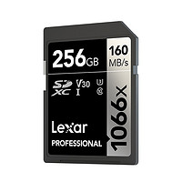 Lexar 雷克沙 1066X SD存储卡 256GB（UHS-I、V30、U3）