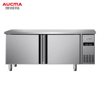 8米冷冻保鲜工作台 商用厨房冰箱 不锈钢风冷操作台冰柜 hf-18a8w