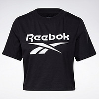 Reebok 锐步 04727 高腰圆领短袖T恤女GI6703 黑色 A/M